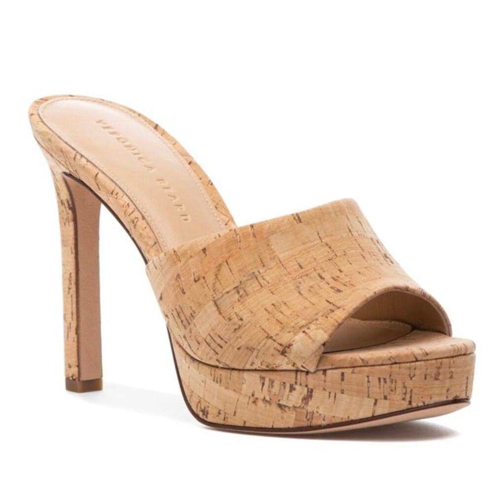 Veronica Beard Dali Platform Sandal in Natural Cork SZ 9
